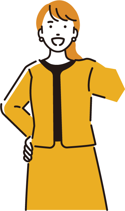 スーツ姿の女性のイラスト