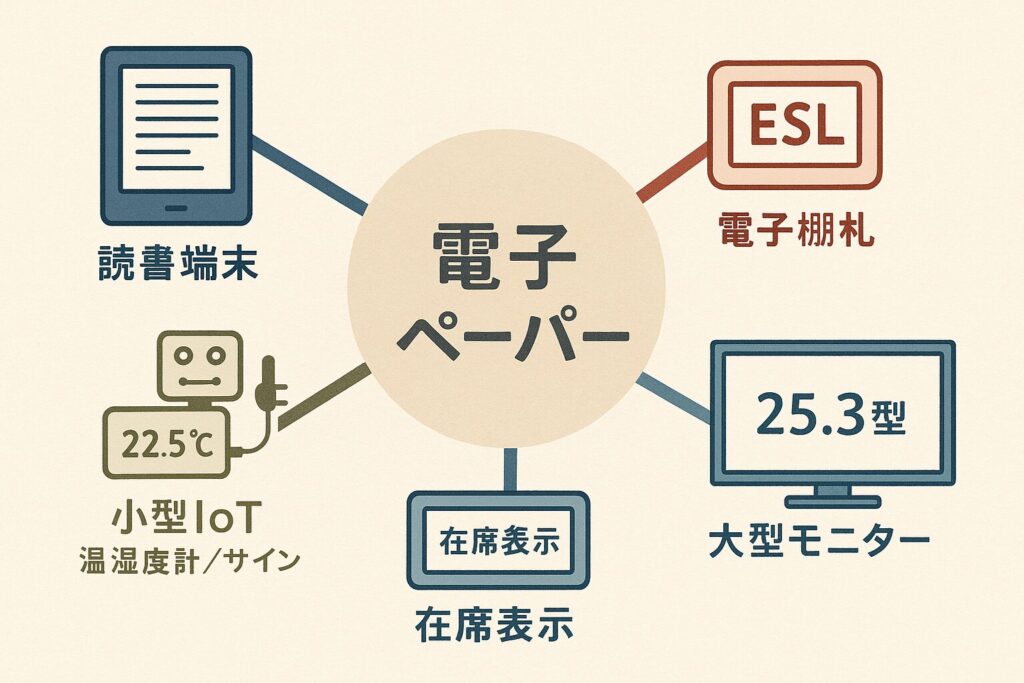 広がる電子ペーパー