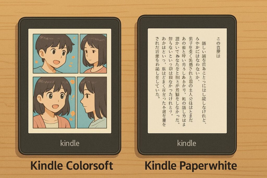 Kindle Colorsoft比較